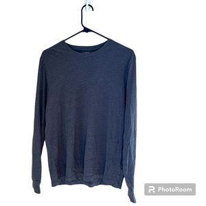 🔘J. CREW: Men’s size M, gray long sleeve scoop neck t-shirt, preowned🔘